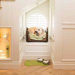 Dog nook in the hallway. Create a pet room or dog nook in your hallway. This can be as simple as adding a bench covered with pet beds and toys for your furry friends.