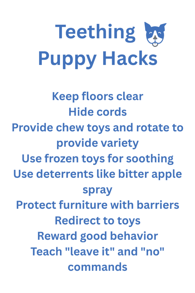 Teething puppy hacks checklist